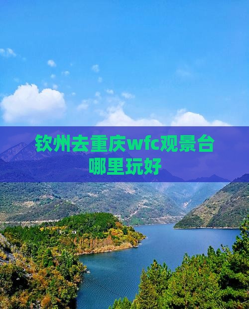钦州去重庆wfc观景台哪里玩