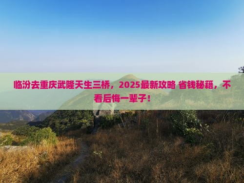 临汾去重庆武隆天生三桥必去地