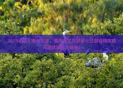 泰州到重庆蚩尤九黎城七日游