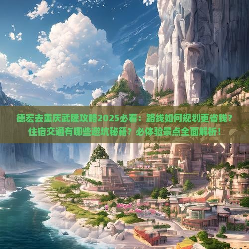 德宏去重庆武隆攻略