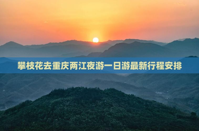 攀枝花去重庆两江夜游一日