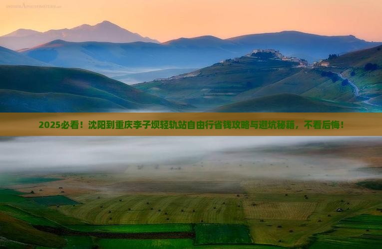 沈阳到重庆李子坝轻轨站自由团
