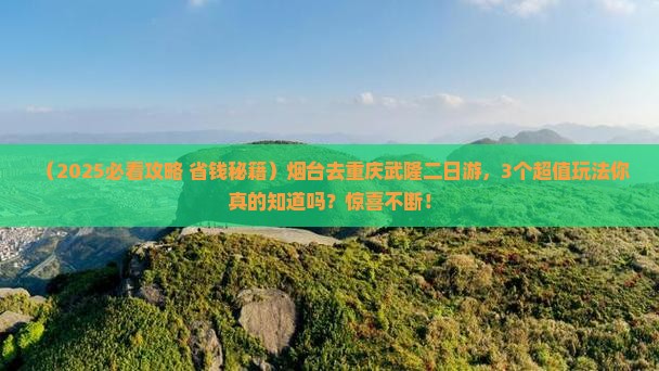 烟台去重庆武隆二日游