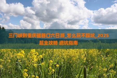 三门峡到重庆磁器口六日游
