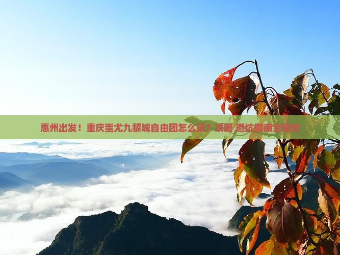 惠州到重庆蚩尤九黎城自由团