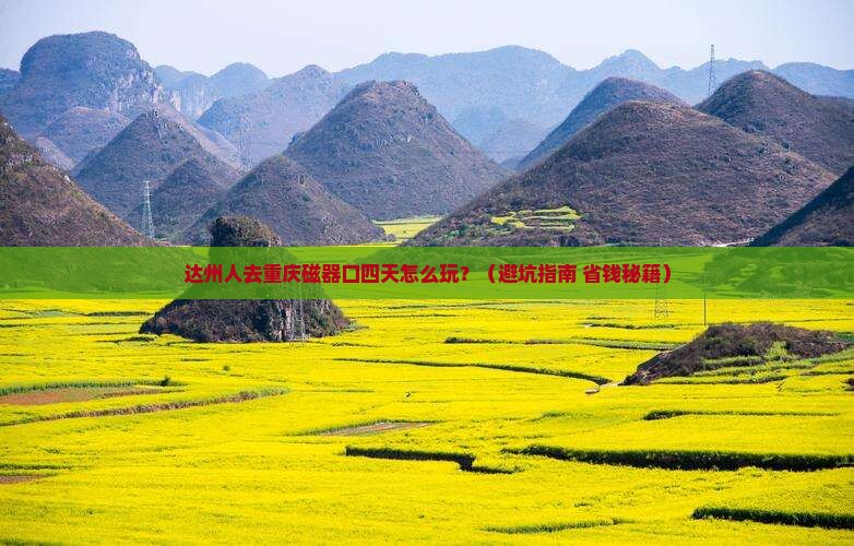 达州到重庆磁器口四日游