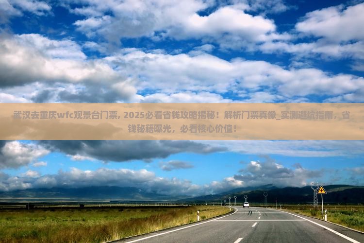 武汉去重庆wfc观景台门票