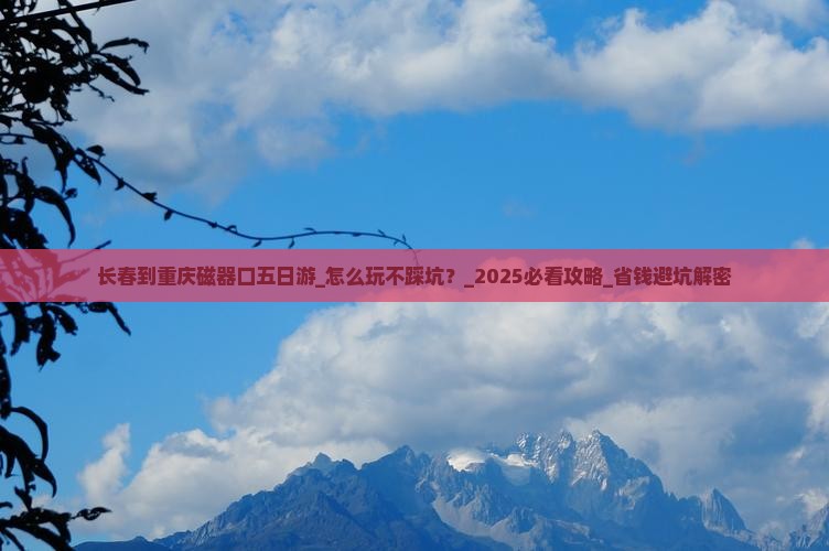 长春到重庆磁器口五日游