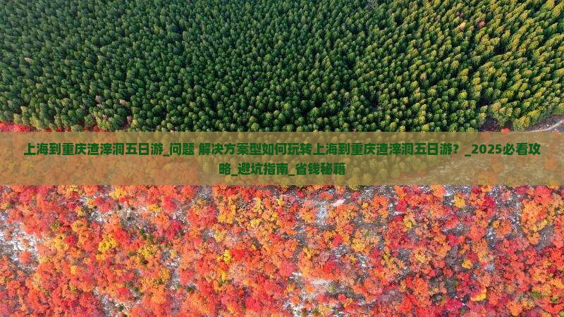 上海到重庆渣滓洞五日游