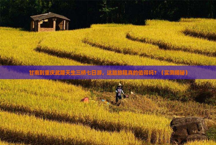 甘南到重庆武隆天生三桥七日游