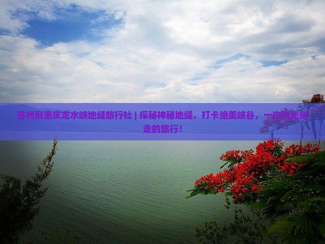 苏州到重庆龙水峡地缝旅行社