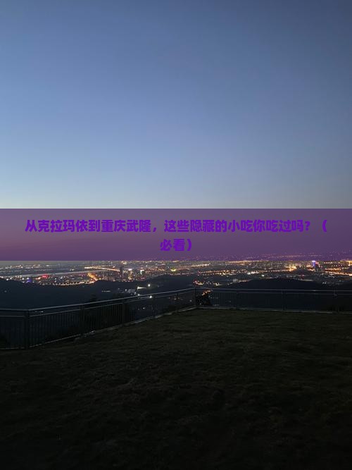 克拉玛依去重庆武隆旅游小吃