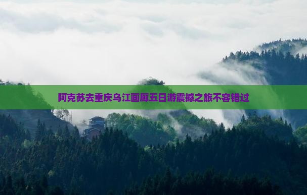 阿克苏去重庆乌江画廊五日游