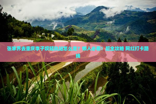 张家界去重庆李子坝轻轨站旅行社