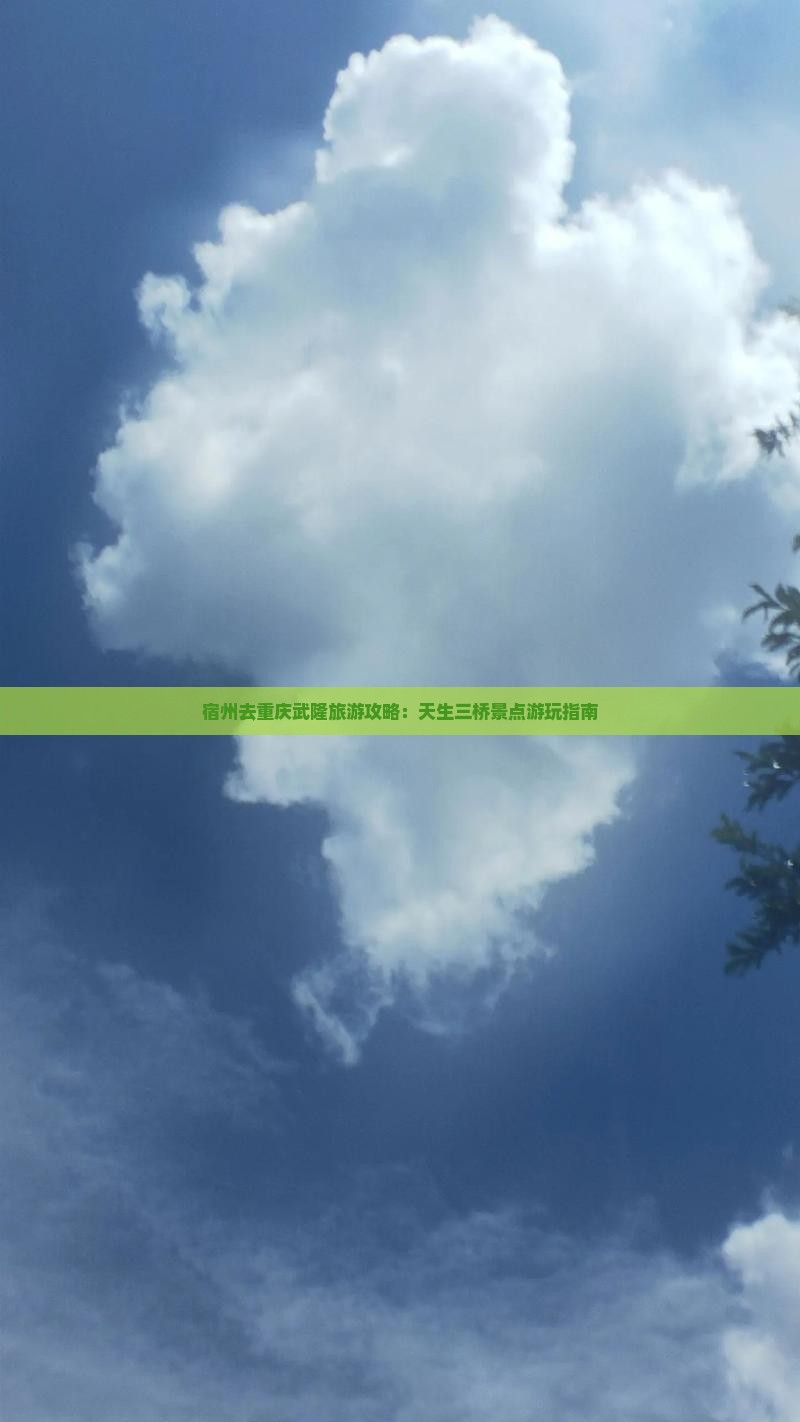 宿州去重庆武隆景点
