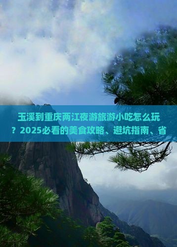 玉溪到重庆两江夜游旅游小吃