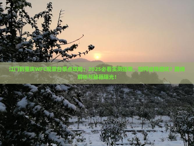 江门到重庆wfc观景台景点