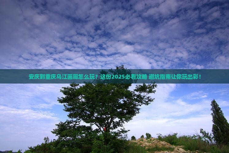 安庆到重庆乌江画廊哪里玩