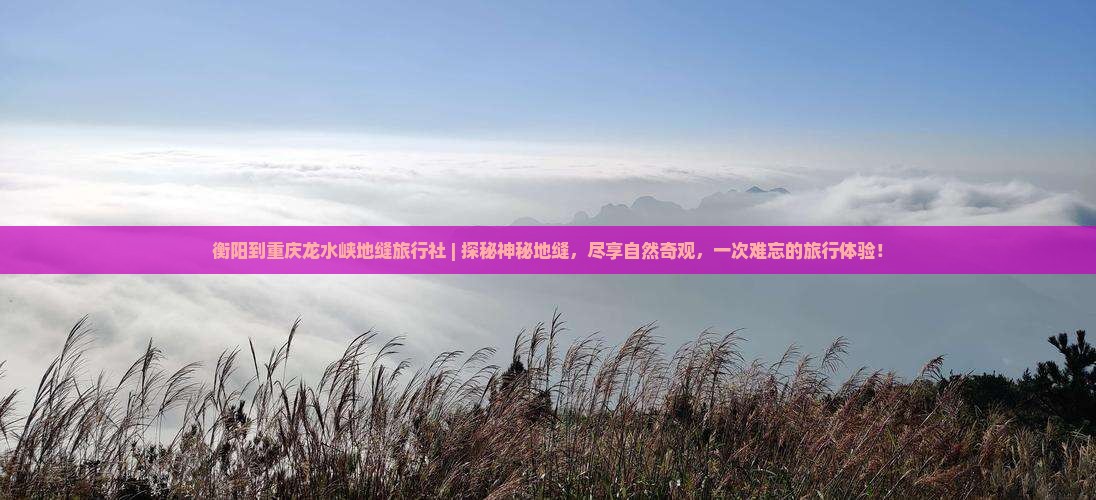 衡阳到重庆龙水峡地缝旅行社