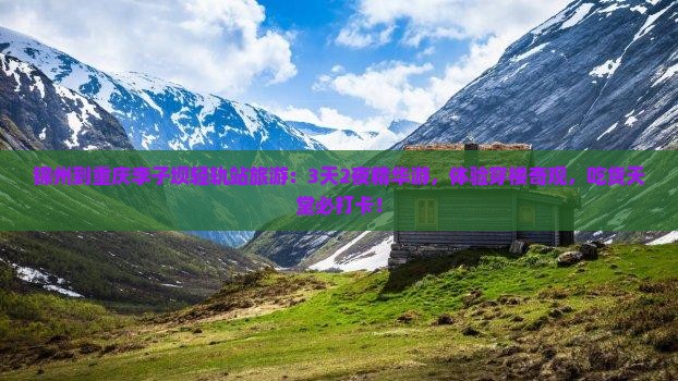 锦州到重庆李子坝轻轨站旅游