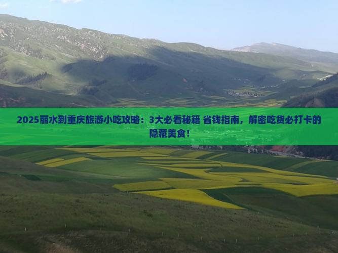 丽水到重庆旅游小吃