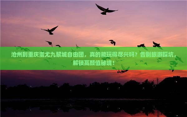 沧州到重庆蚩尤九黎城自由团
