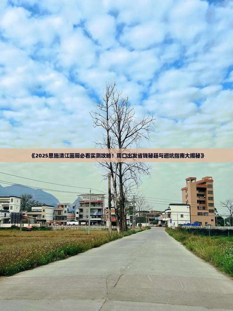 周口到恩施清江画廊个人游