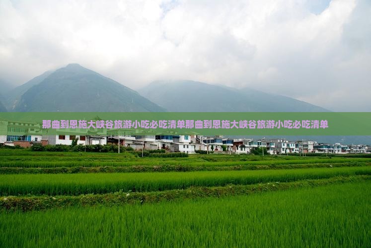 那曲到恩施大峡谷旅游小吃