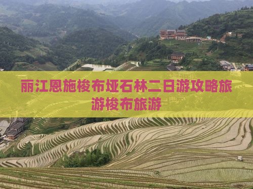 丽江去恩施梭布垭石林二日游