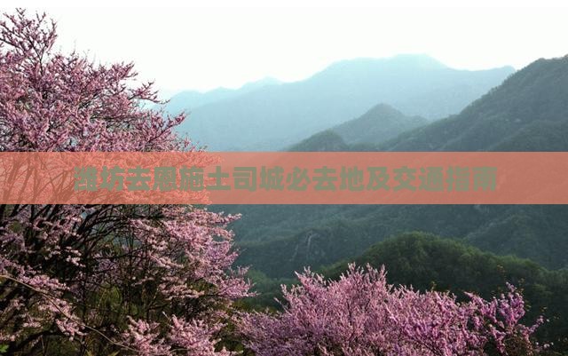 潍坊去恩施土司城必去地