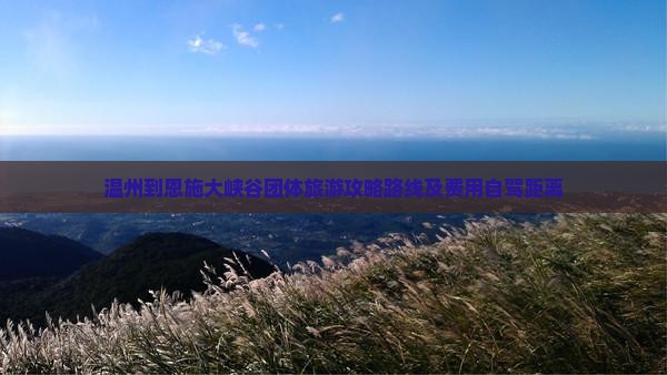 温州到恩施大峡谷团体旅游