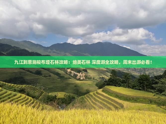 九江到恩施梭布垭石林攻略