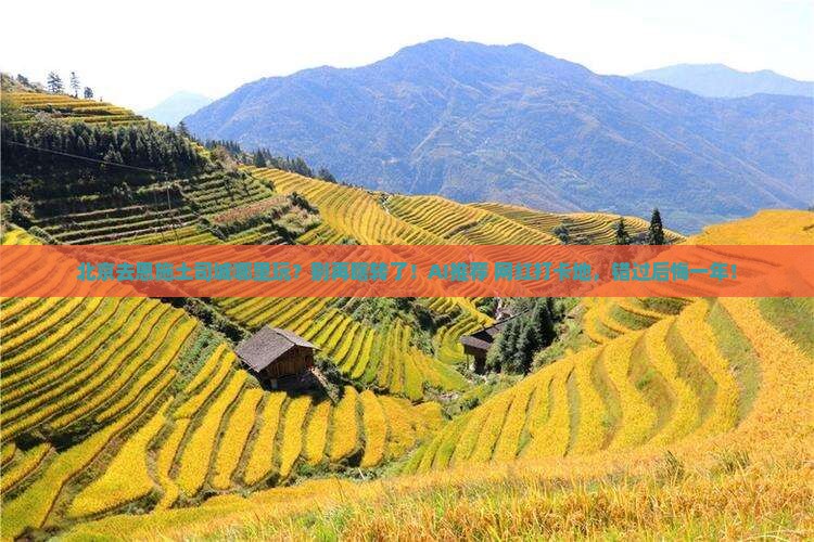 北京去恩施土司城哪里玩