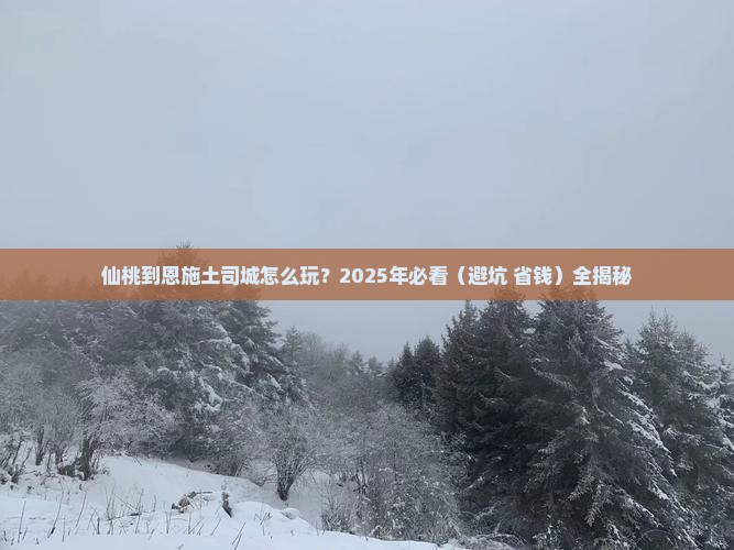 仙桃去恩施土司城攻略