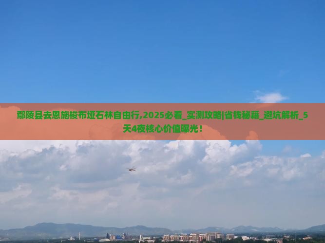 鄢陵县去恩施梭布垭石林自由行