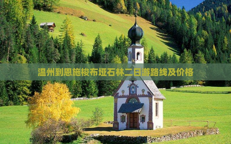 温州到恩施梭布垭石林二日游