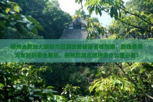 郴州去恩施大峡谷六日游