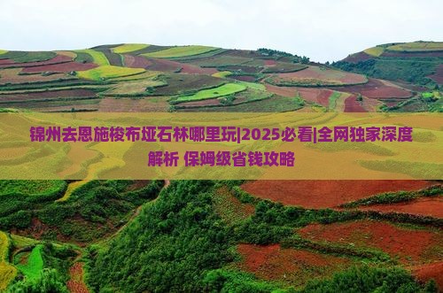 锦州去恩施梭布垭石林哪里玩 锦州去恩施梭布垭石林哪里玩