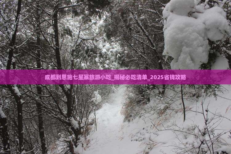 成都到恩施七星寨旅游小吃
