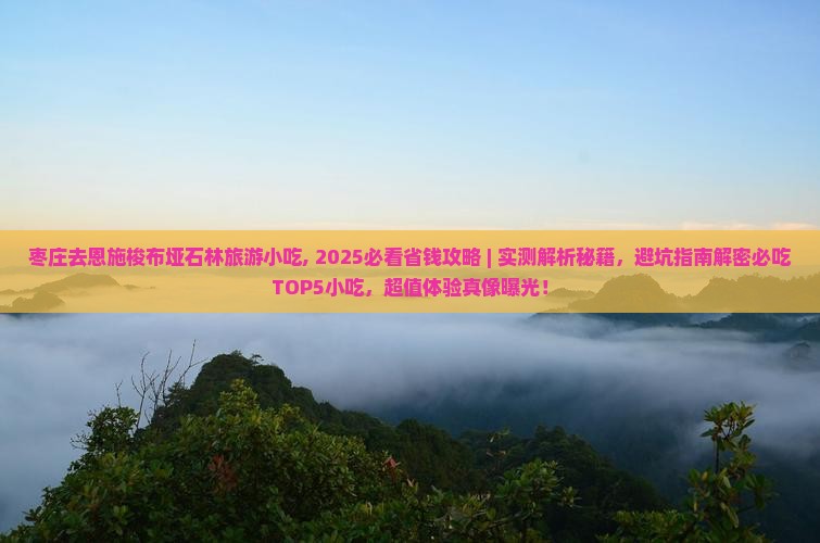 枣庄去恩施梭布垭石林旅游小吃