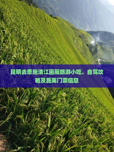 昆明去恩施清江画廊旅游小吃