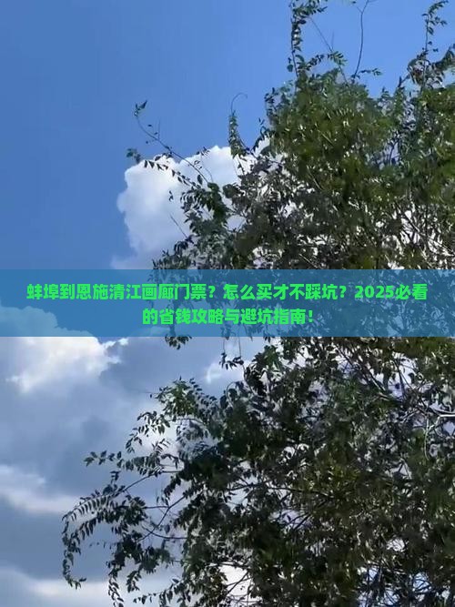 蚌埠到恩施清江画廊门票