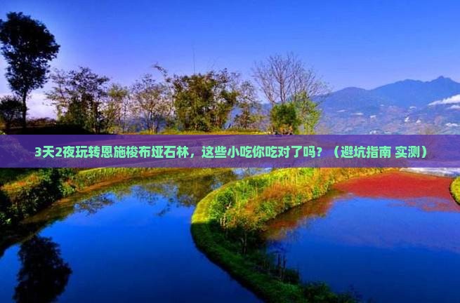 端午节去恩施梭布垭石林旅游小吃