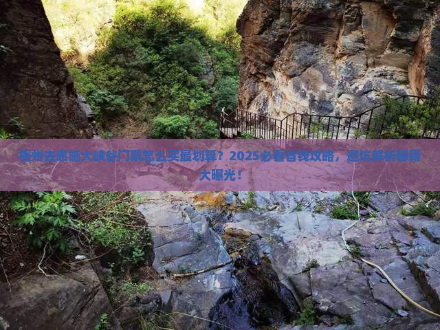 梧州去恩施大峡谷门票
