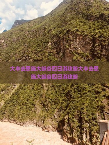 大丰去恩施大峡谷四日游
