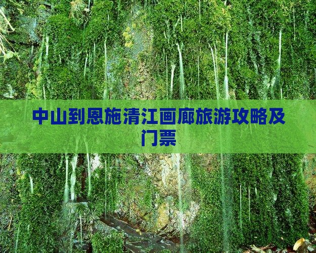 中山到恩施清江画廊门票