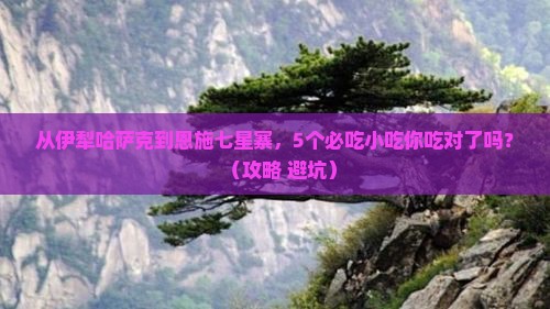伊犁哈萨克去恩施七星寨旅游小吃