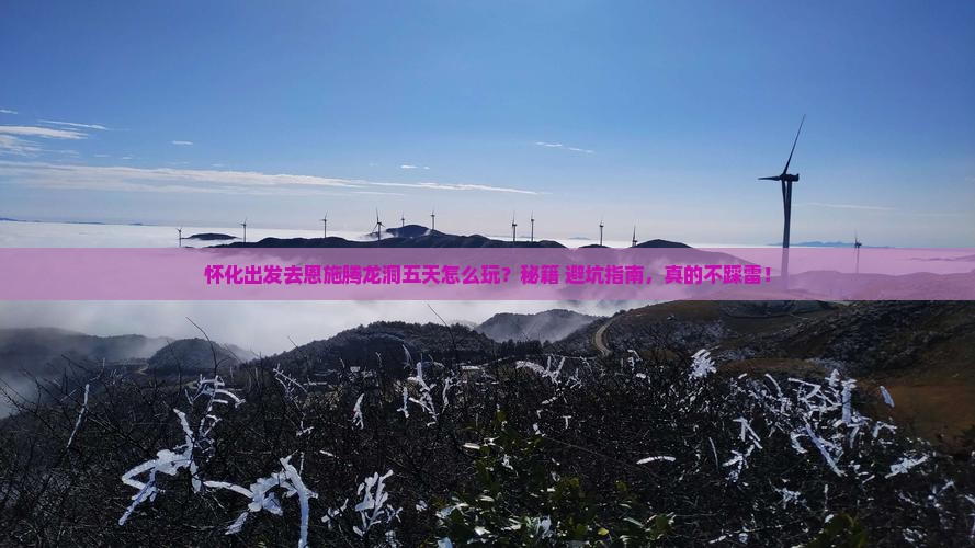 怀化去恩施腾龙洞五日游