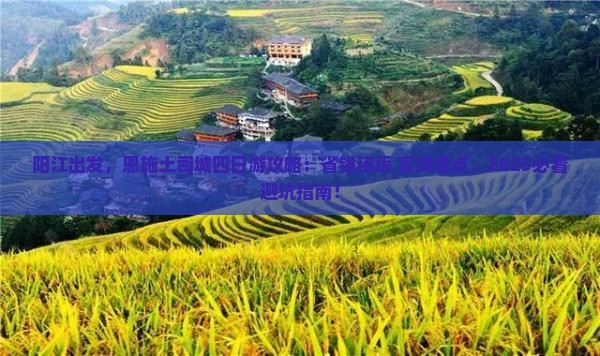 阳江去恩施土司城四日游