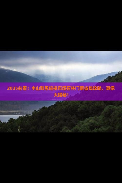 中山到恩施梭布垭石林门票